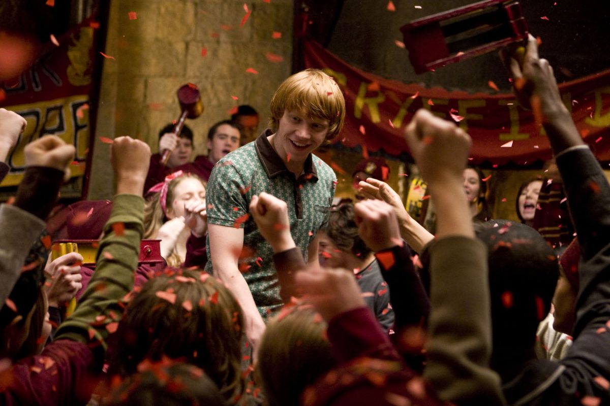 RELEASE DATE: July 15, 2009. MOVIE TITLE: Harry Potter and the Half-Blood Prince. STUDIO: Heyday Films. PLOT: As Harry Potter begins his 6th year at Hogwarts School of Witchcraft and Wizardry, he discovers an old book marked mysteriously ''This book is the property of the Half-Blood Prince'' and begins to learn more about Lord Voldemort's dark past. PICTURED: RUPERT GRINT as Ron Weasley