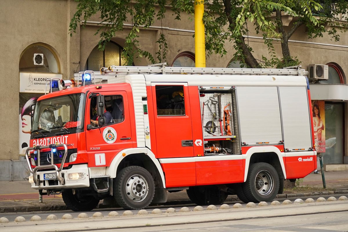 tűzoltóság a vihar miatt