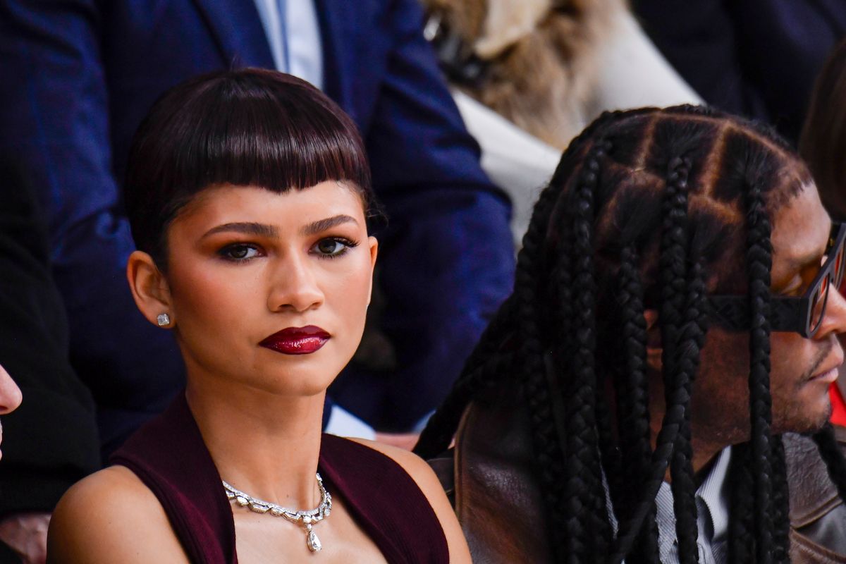 PARIS, FRANCE - JANUARY 25: Zendaya attends the Fendi Haute Couture Spring/Summer 2024 fashion show as part of Paris Fashion Week on January 25, 2024 in Paris, France. (Photo by Victor VIRGILE/Gamma-Rapho via Getty Images)