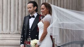Micsoda ruha! Házasságkötésük után pár héttel újra kimondta a boldogító igent Mel B és Rory McPhee