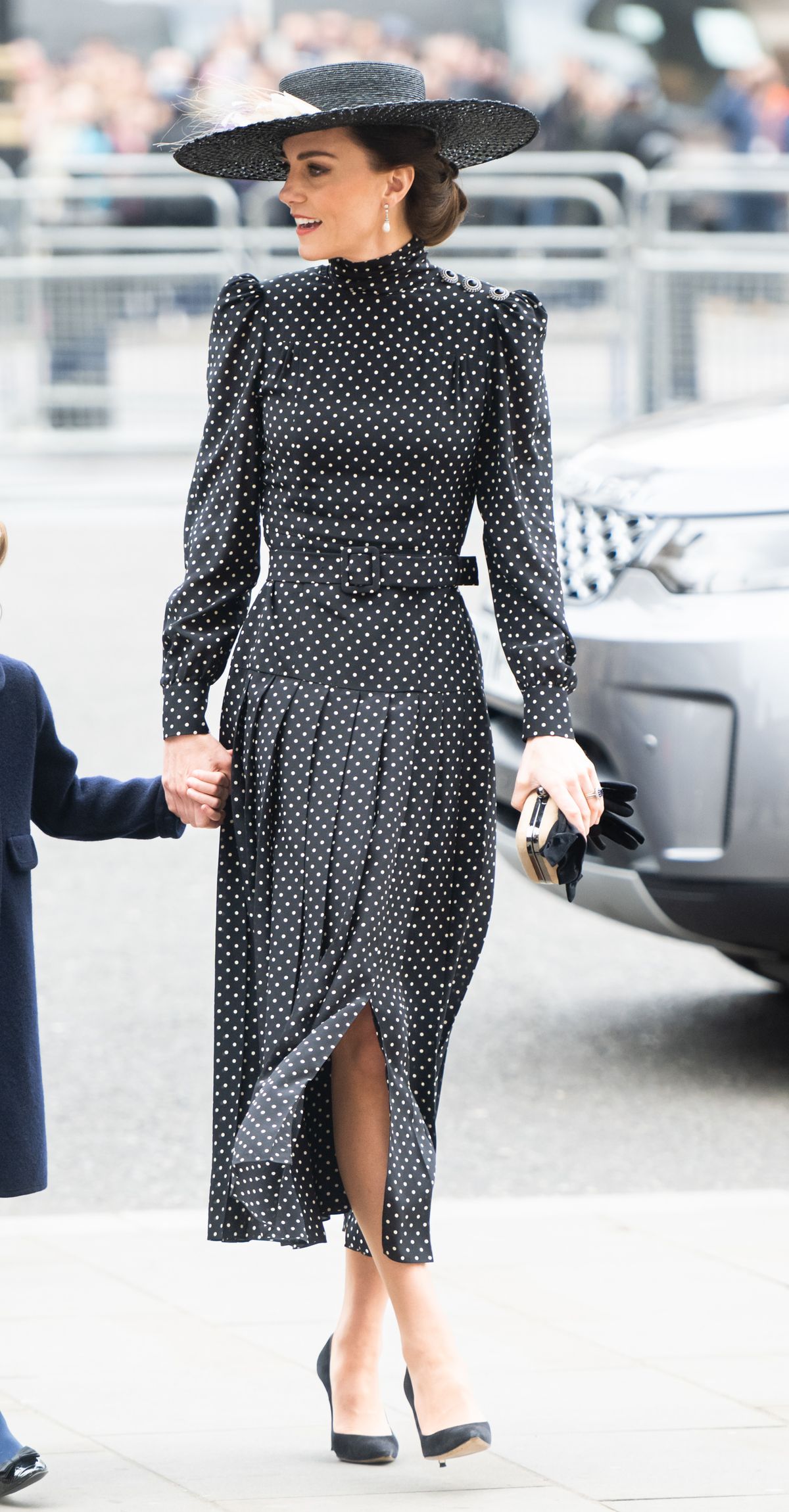 LONDON, ENGLAND - MARCH 29: Catherine, Duchess of Cambridge attends the Memorial Service For The Duke Of Edinburgh at Westminster Abbey on March 29, 2022 in London, England. (Photo by Samir Hussein/WireImage)