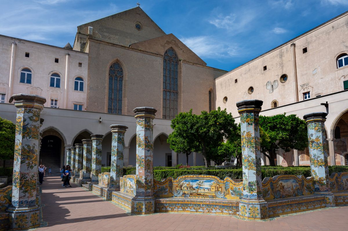 A Santa Chiara gyönyörű mozaikjai.