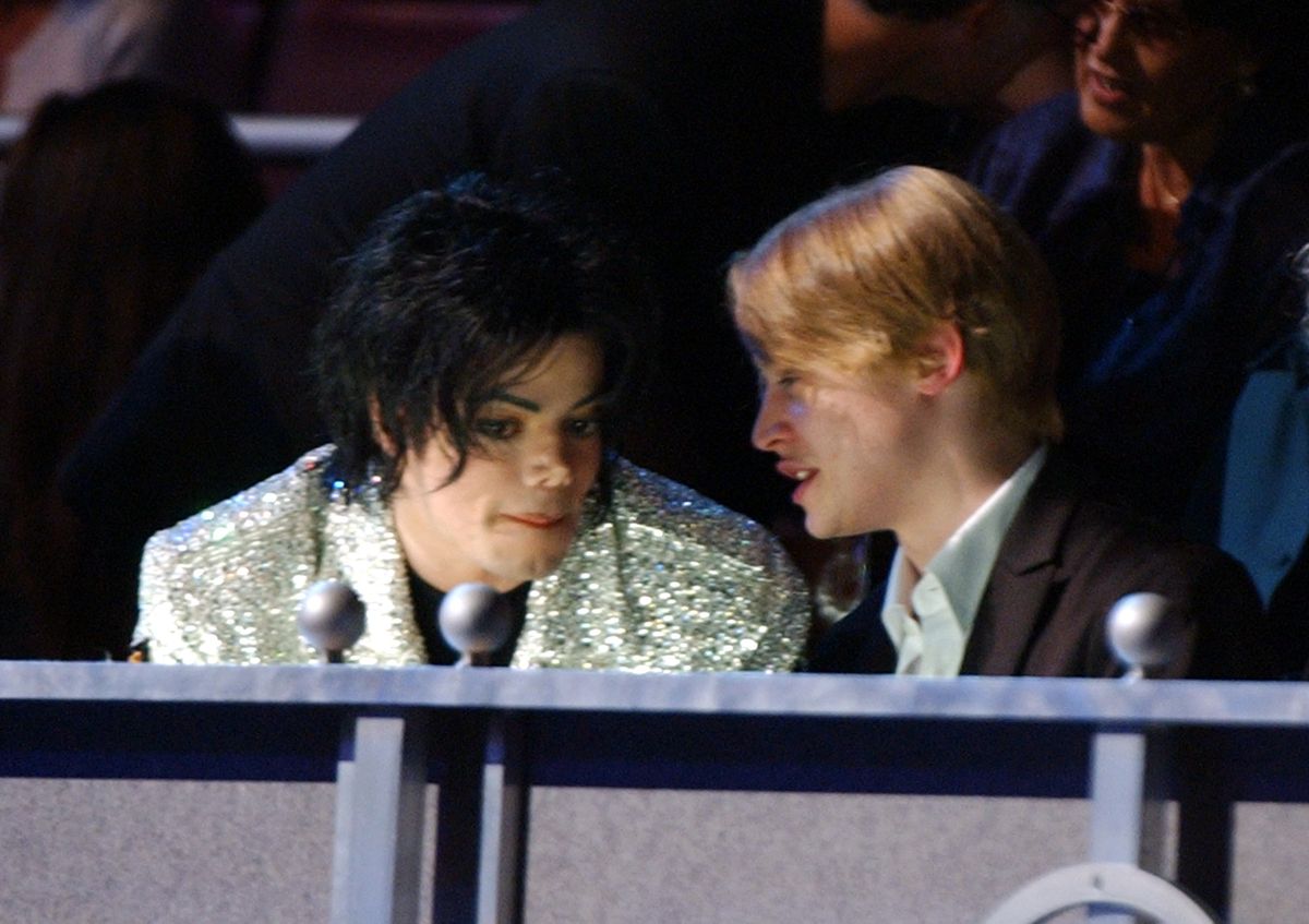 Michael Jackson és Macaulay Culkin 
