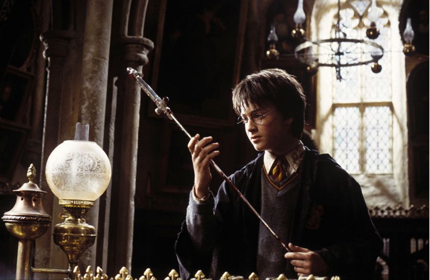 'Harry Potter and the Chamber of Secrets' by Chris Columbus; starring Daniel Radcliffe. Made in USA, 2002.