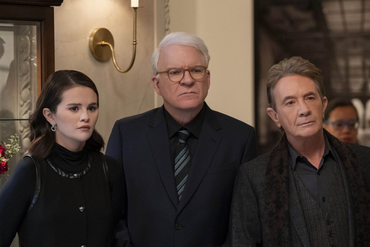 26-8-2025

First look at upcoming new season 5 of the TV series 'Only Murders in the Building'

Pictured: Steve Martin, Selena Gomez and Martin Short,Image: 1031464184, License: Rights-managed, Restrictions: , Model Release: no