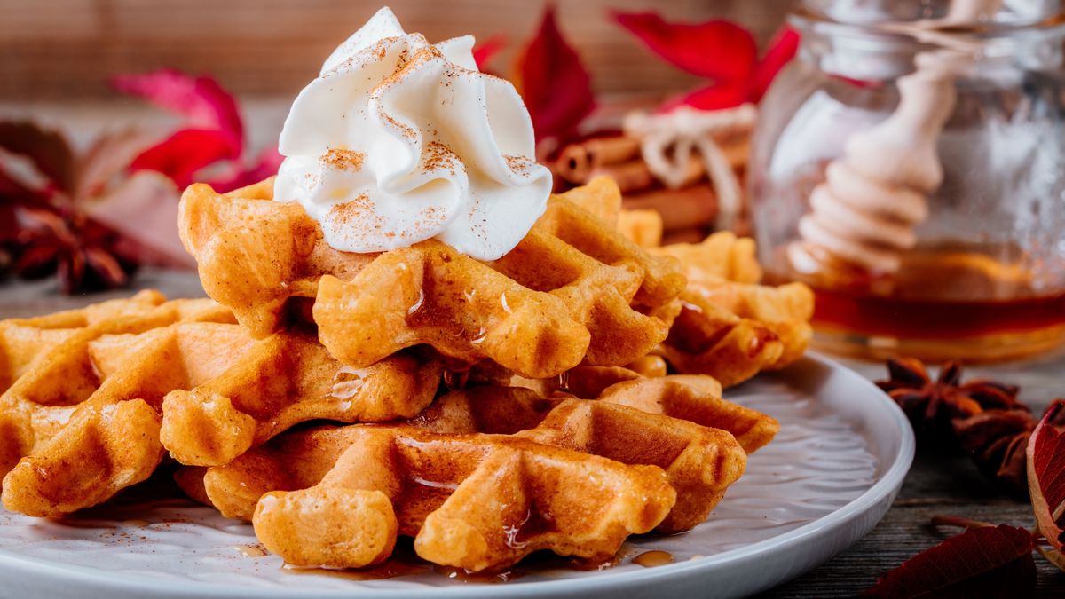Ízletes sütőtökös gofri recept.