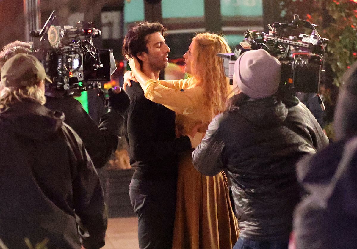 filmforgatás, intim forgatási jelenet - Blake Lively és Justin Baldoni k