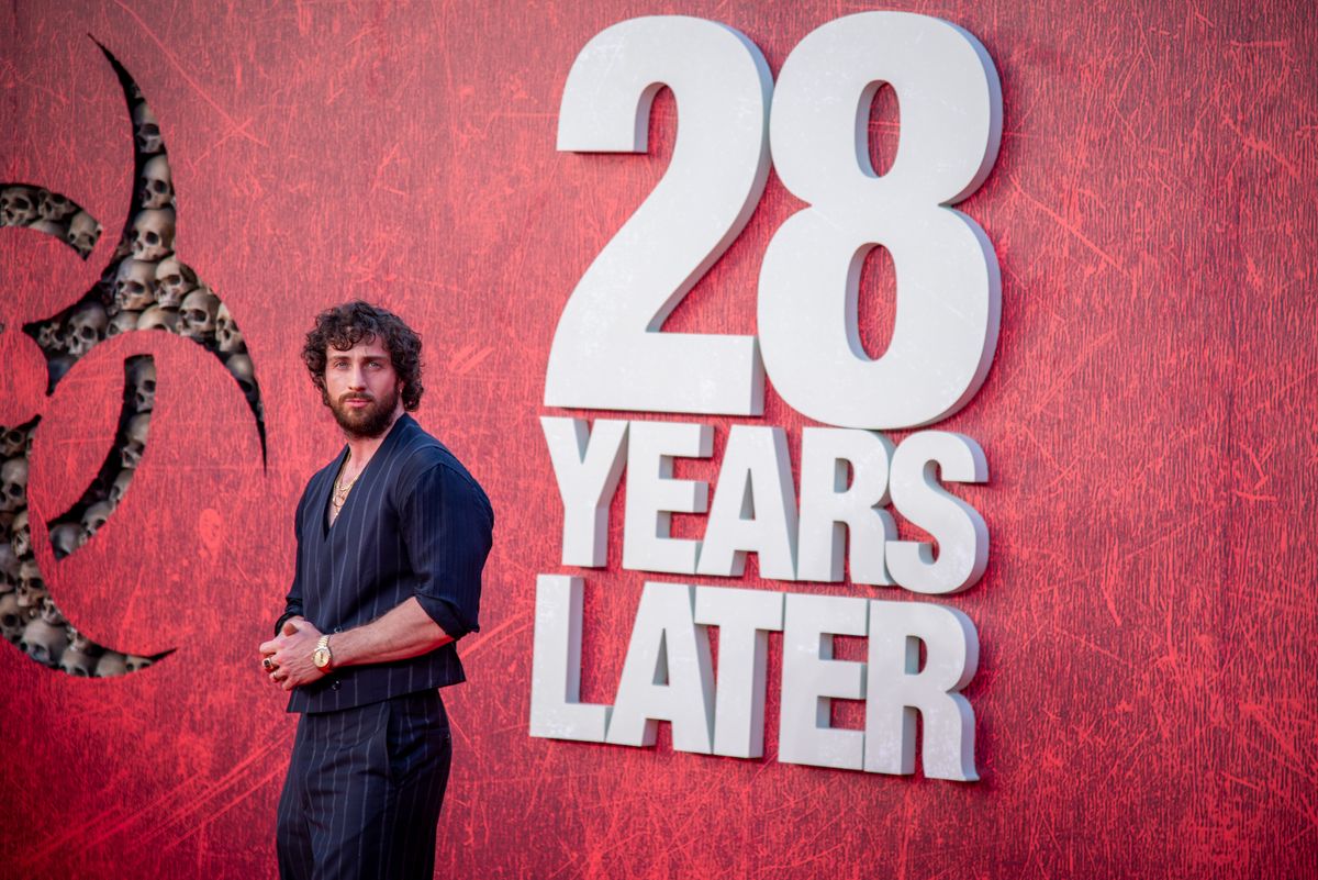 London, England, UK - June 18, 2025: Aaron Taylor-Johnson attends the "28 Years Later" World Premiere at the Odeon Luxe Leicester Square.