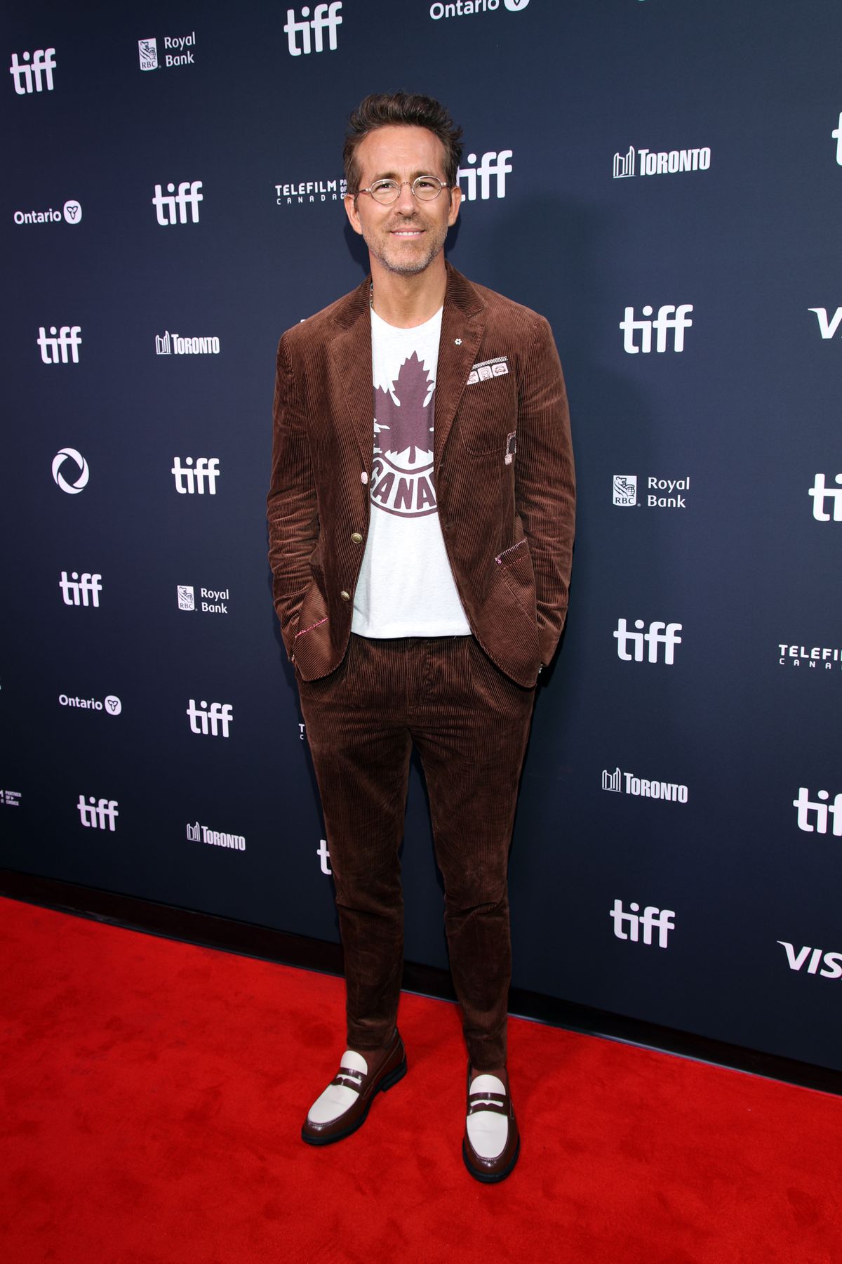 TORONTO, ONTARIO - SEPTEMBER 04: Ryan Reynolds attends the premiere of "John Candy: I Like Me" during the 2025 Toronto International Film Festival at Roy Thomson Hall on September 04, 2025 in Toronto, Ontario. (Photo by Jeremy Chan/Getty Images)