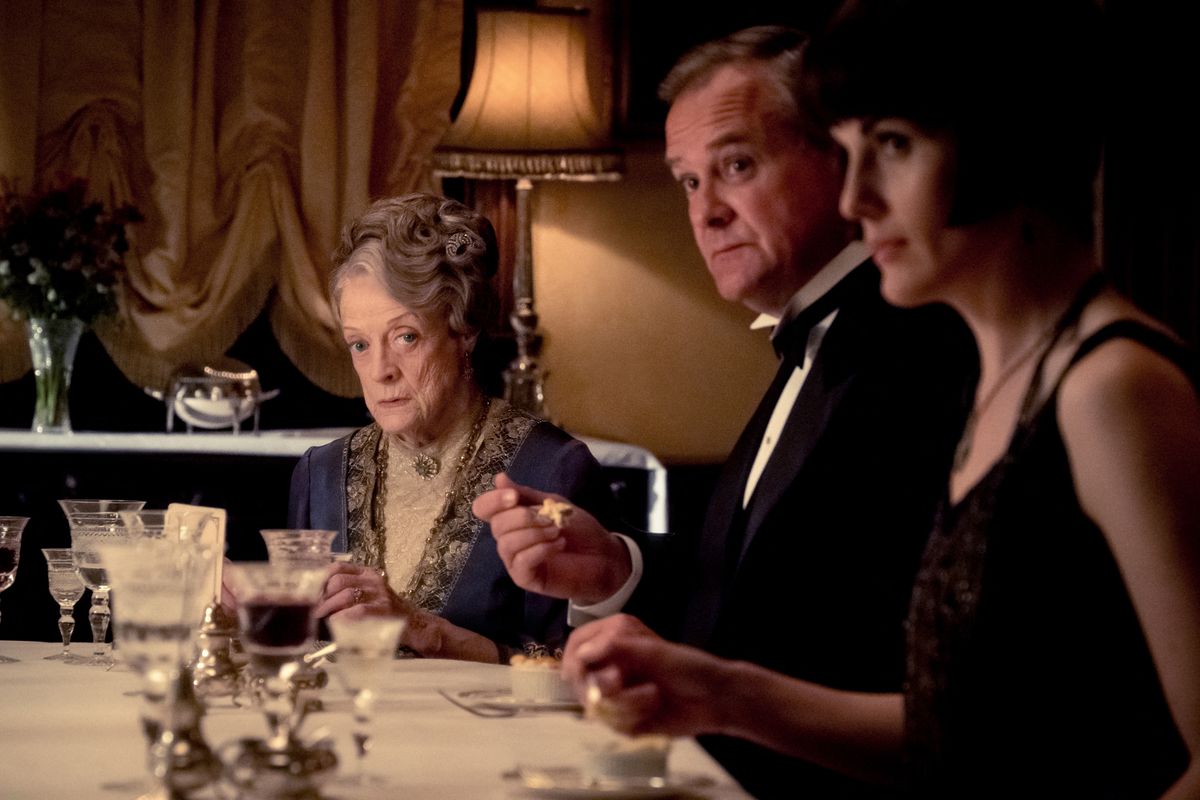 DOWNTON ABBEY
2019
de Michael Engler
Dame Maggie Smith.
Hugh Bonneville
Michelle Dockery.



COLLECTION CHRISTOPHEL© Jaap Buitendijk - Focus Features - Carnival Film & Television - Perfect World Pictures (Photo by JAAP BUITENDIJK / Collection ChristopheL via AFP)