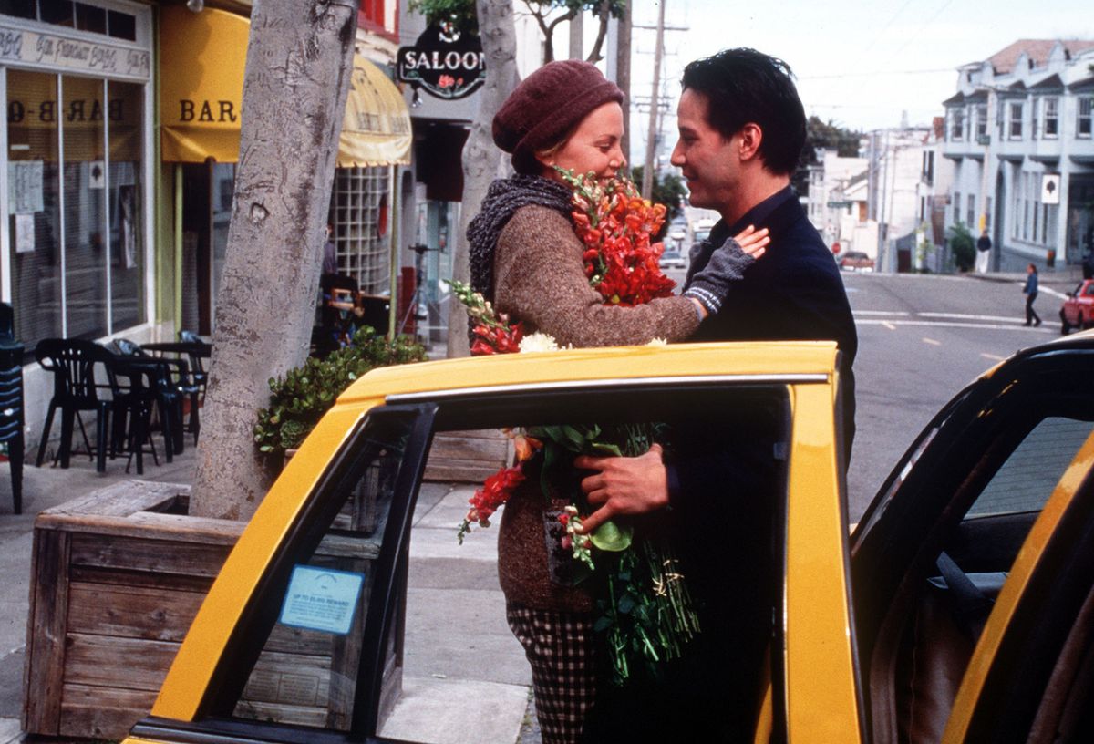 Feb 12, 2001; Los Angeles, CA, USA; Actress CHARLIZE THERON stars as Sara Deever and KEANU REEVES as Nelson Moss in the Warner Bros. romantic comedy, 'Sweet November.' Mandatory Credit: Photo by Warner Bros./Entertainment Pictures. (©) Copyright 2001 by Courtesy of Warner Bros.