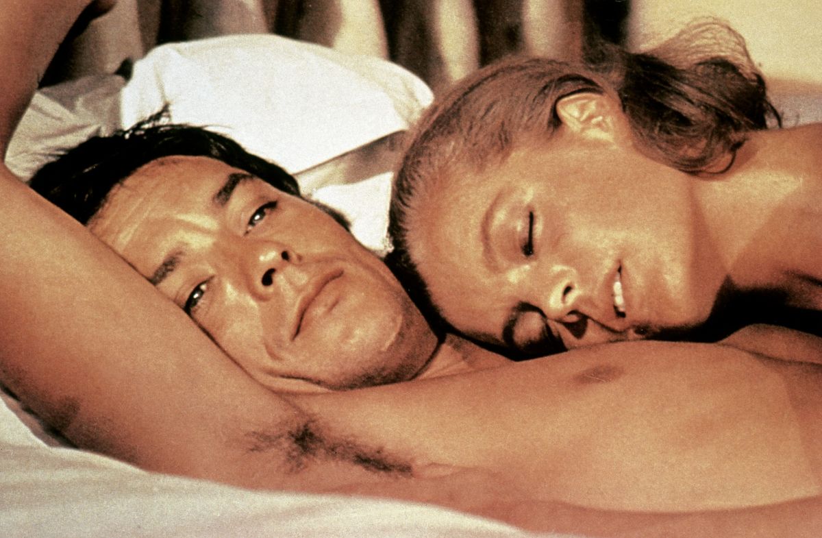 Romy Schneider és Alain Delon a A medence (La Piscine, 1969) filmben