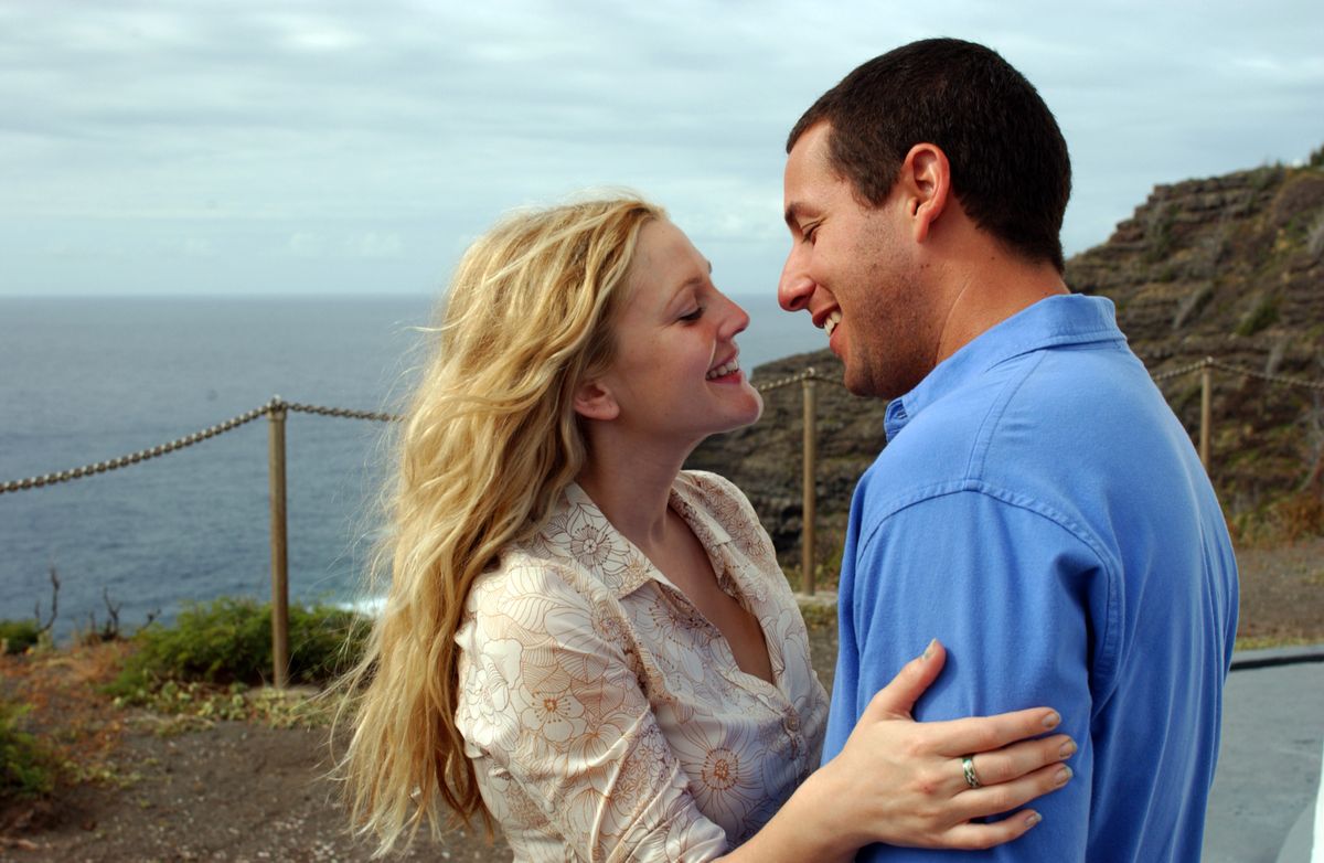 Feb 13, 2004; Hollywood, CA, USA; DREW BARRYMORE as Lucy Whitmore and ADAM SANDLER as Henry Roth in the romantic comedy "50 First Dates" directed by Peter Segal. Mandatory Credit: Photo by Columbia Pictures Corporation/Entertainment Pictures. (©) Copyright 2004 by Crtsy of Columbia Pictures Corp.