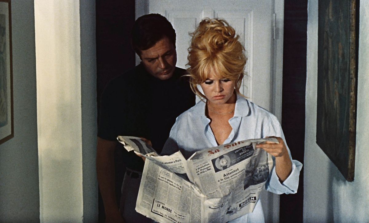 Marcello Mastroianni és Brigitte Bardot a Magánélet című filmben 1962-ben