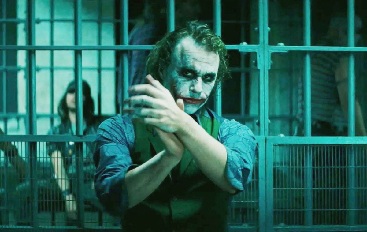 Batman-The Dark Knight Joker HEATH LEDGER filmes gonosz