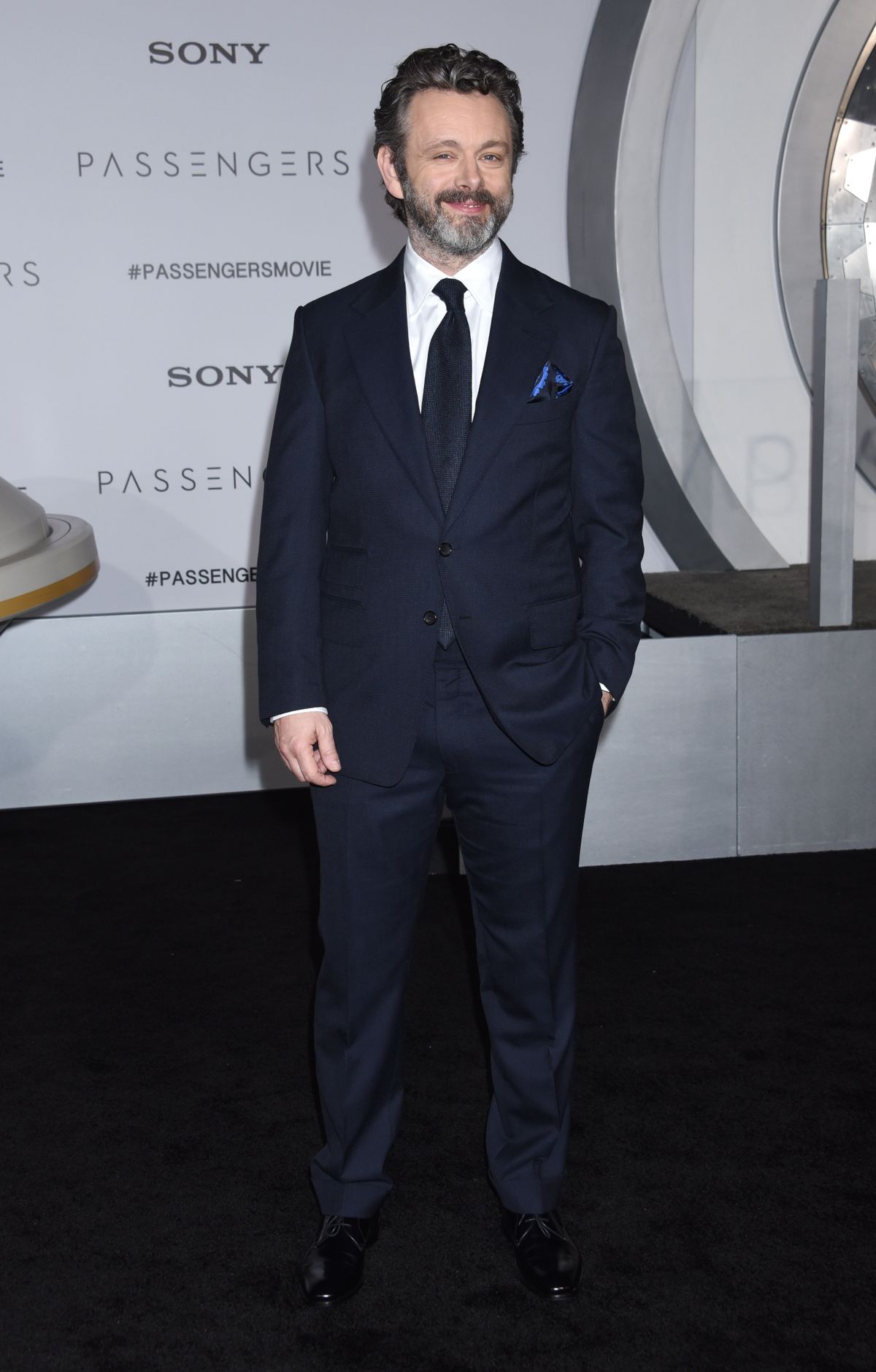 WESTWOOD - DEC 14:  Michael Sheen arrives to the "Passengers" World Premiere  on December 14, 2016 in Westwood, CA