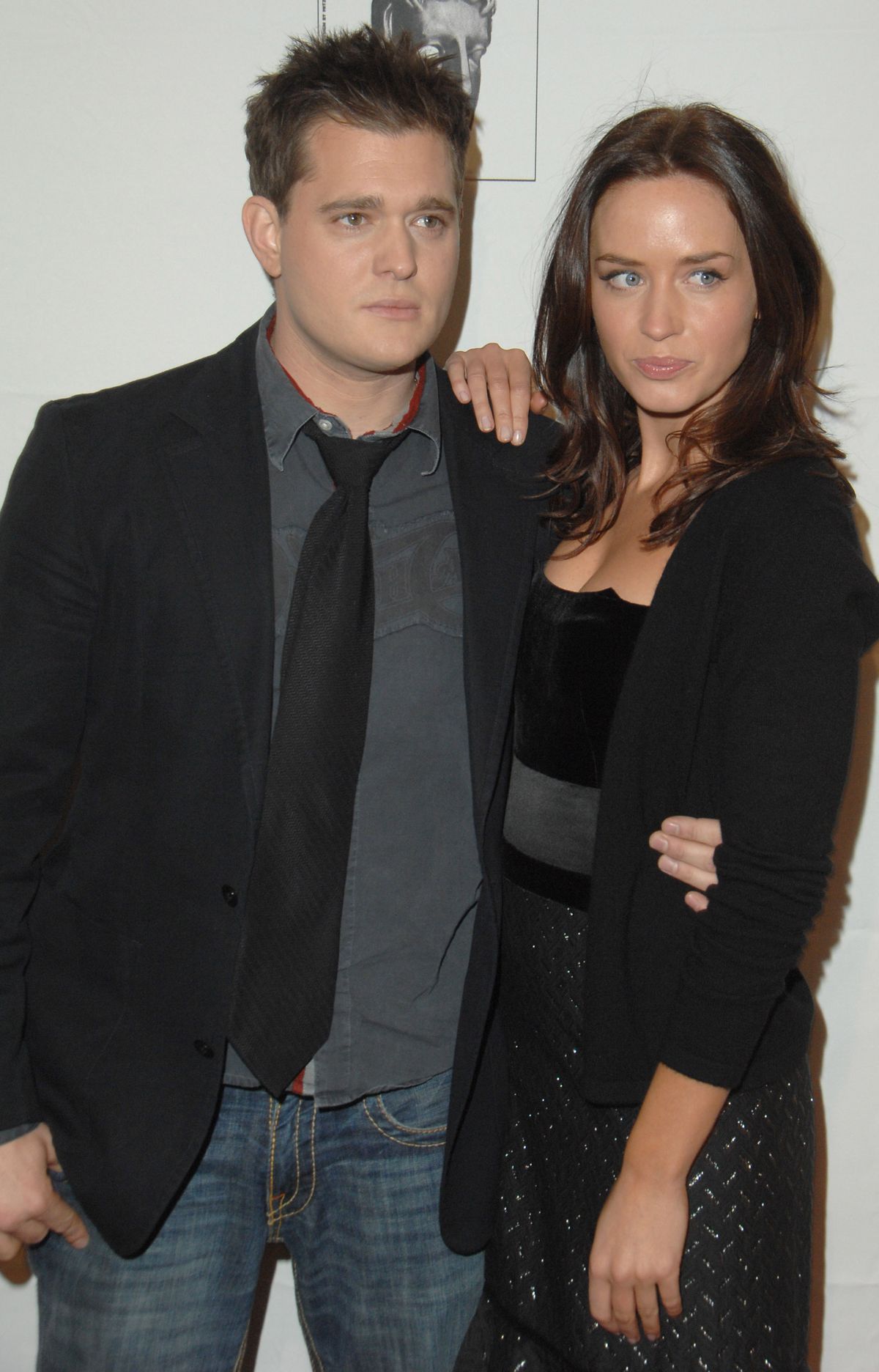 Michael Buble and Emily Blunt during BAFTA/LA Awards Season Tea Party - Arrivals at Four Seasons Hotel in Los Angeles, CA, United States. (Photo by Jon Kopaloff/FilmMagic)