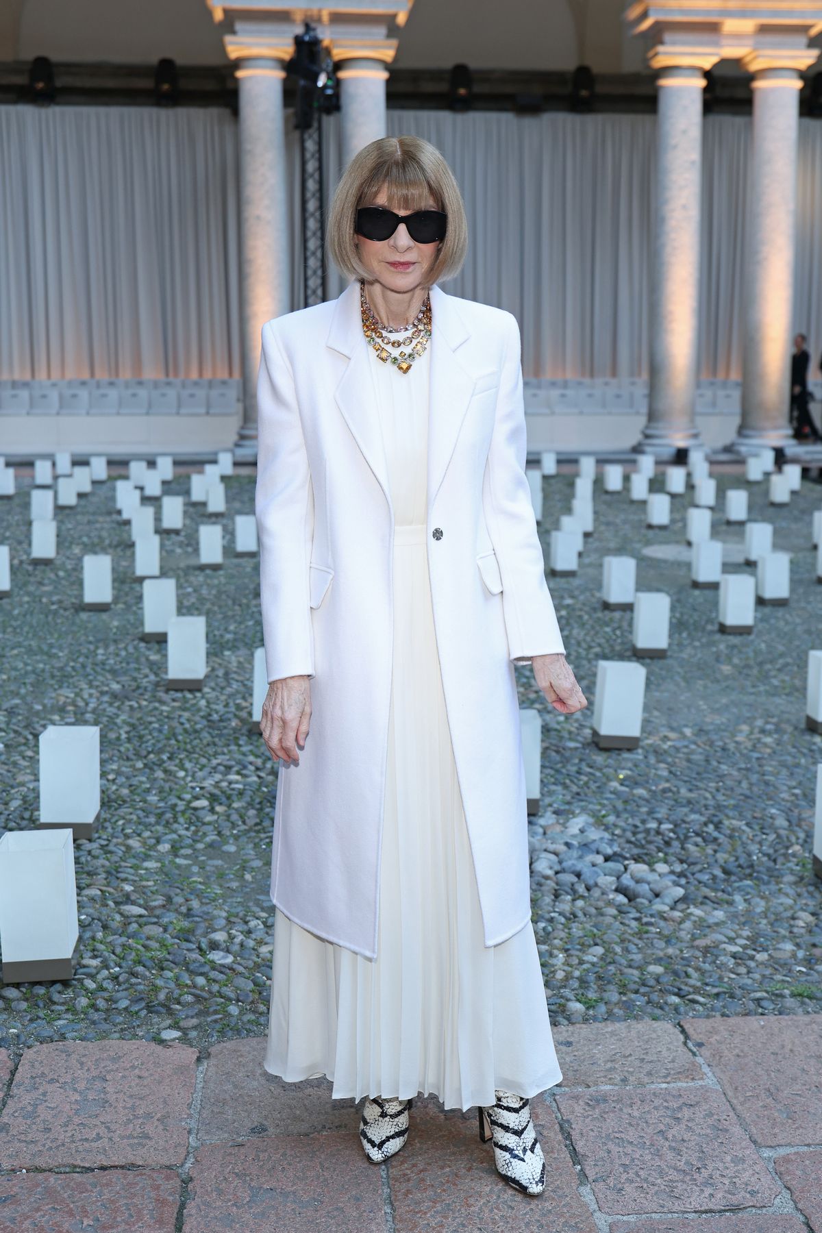Anna Wintour a milánói divathéten