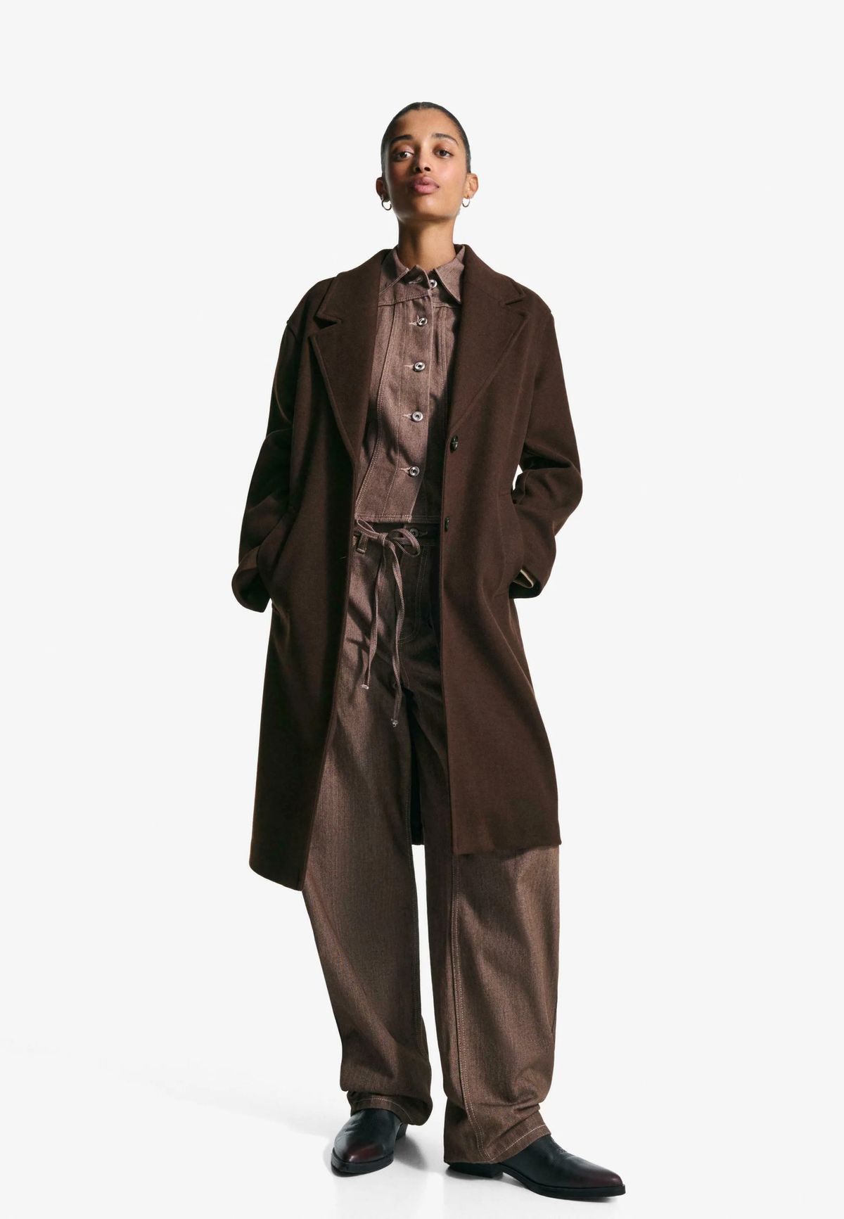 Bershka Klasszikus kabát: Zalando, 12 995 Ft