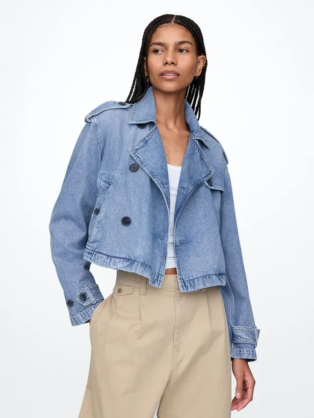 GAP cropped trenchcoat 