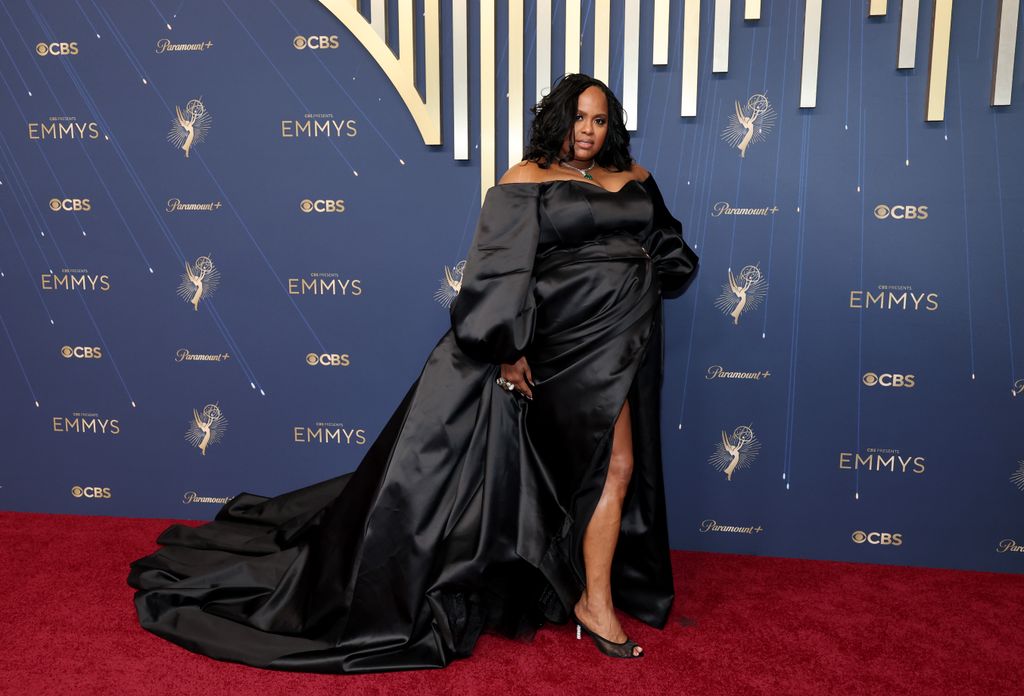 Natasha Rothwell, a Fehér Lótusz sorozat 3. évadának szereplője a 2025-s Emmy-díjátadón