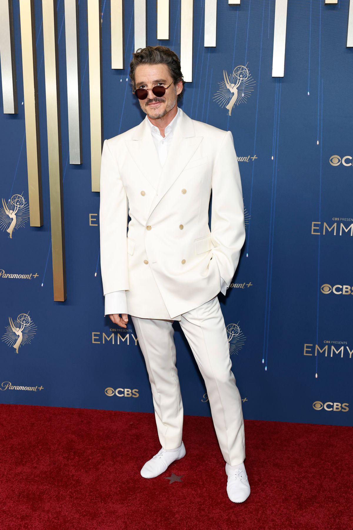 LOS ANGELES, CALIFORNIA - SEPTEMBER 14: Pedro Pascal attends the 77th Primetime Emmy Awards at Peacock Theater on September 14, 2025 in Los Angeles, California. (Photo by Kevin Mazur/Getty Images)
