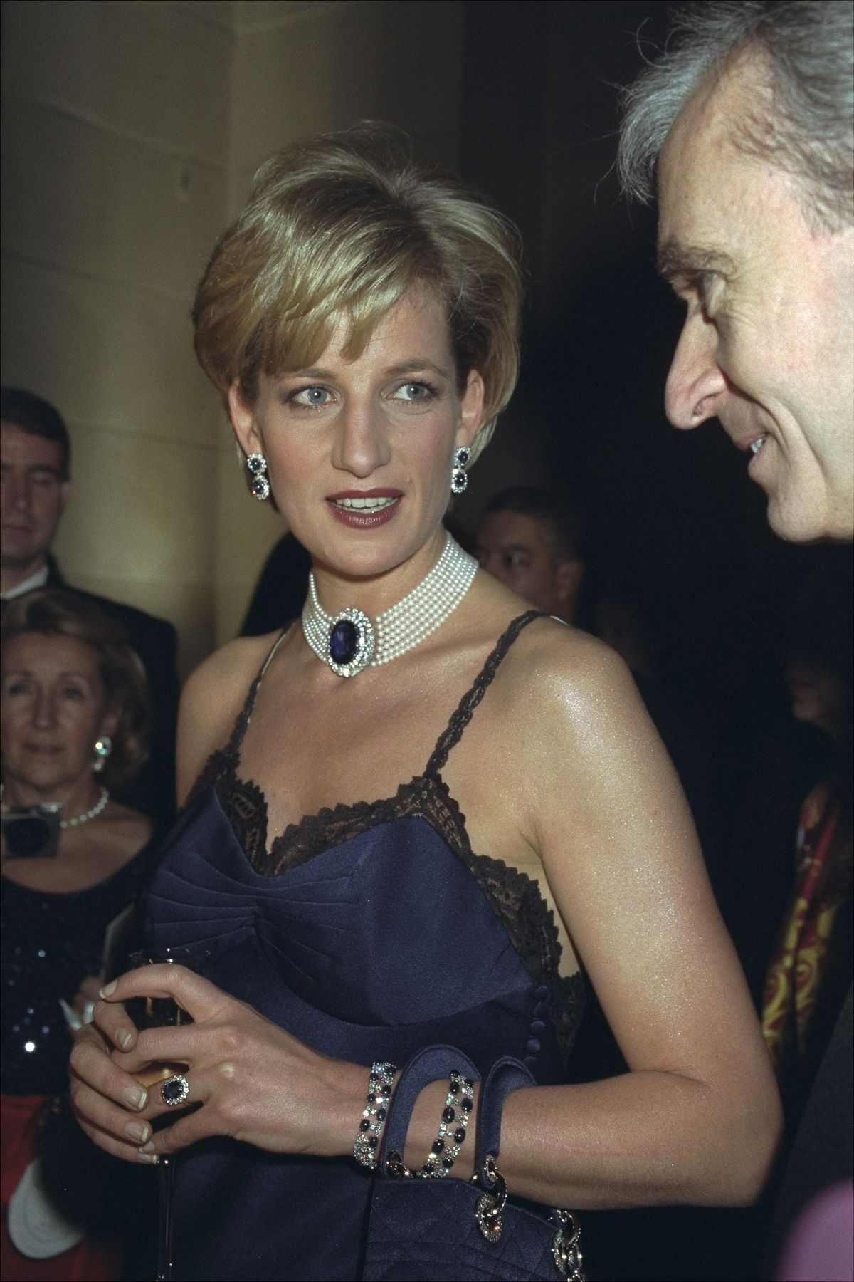Diana, Princess of Wales at Costume Institute Gala at Metropolitan Museum of Art for a benefit ball.
(Photo By: Richard Corkery/NY Daily News via Getty Images)