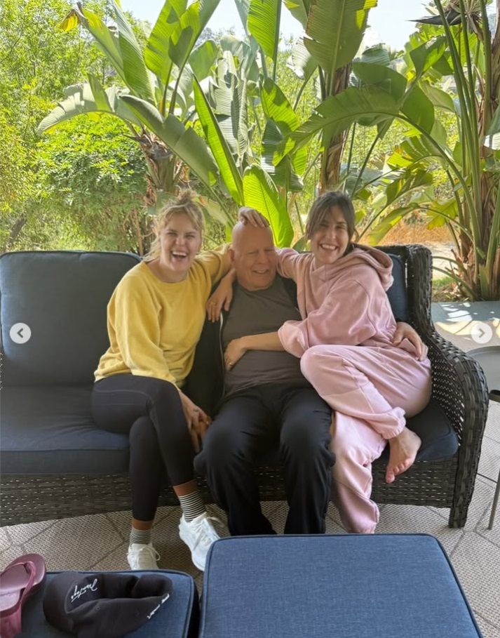 Bruce Willis lányaival Scout Willissel, és Tallulah Willissel