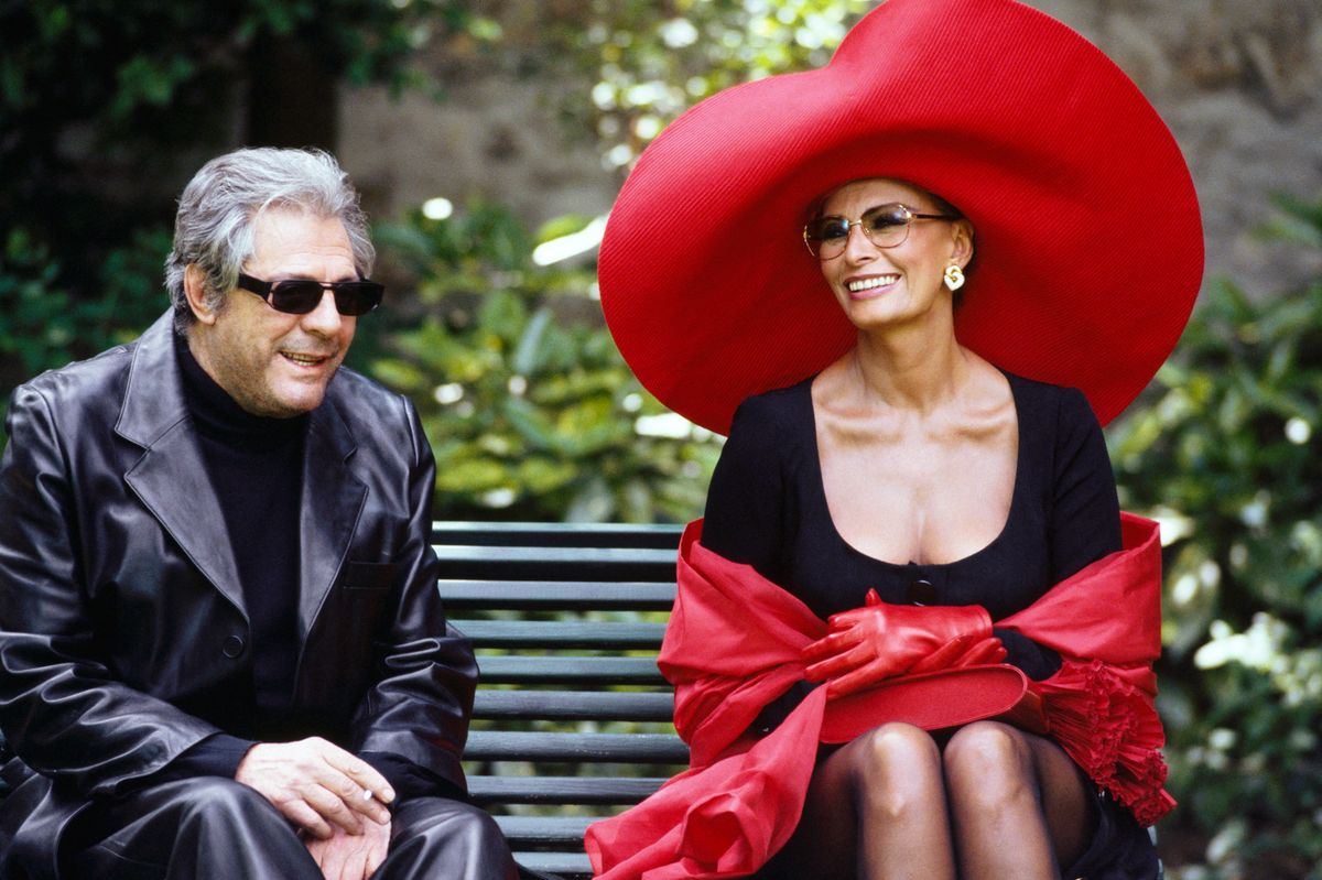 Sophia Loren az 1994-es Pret-a-porter film forgatásán