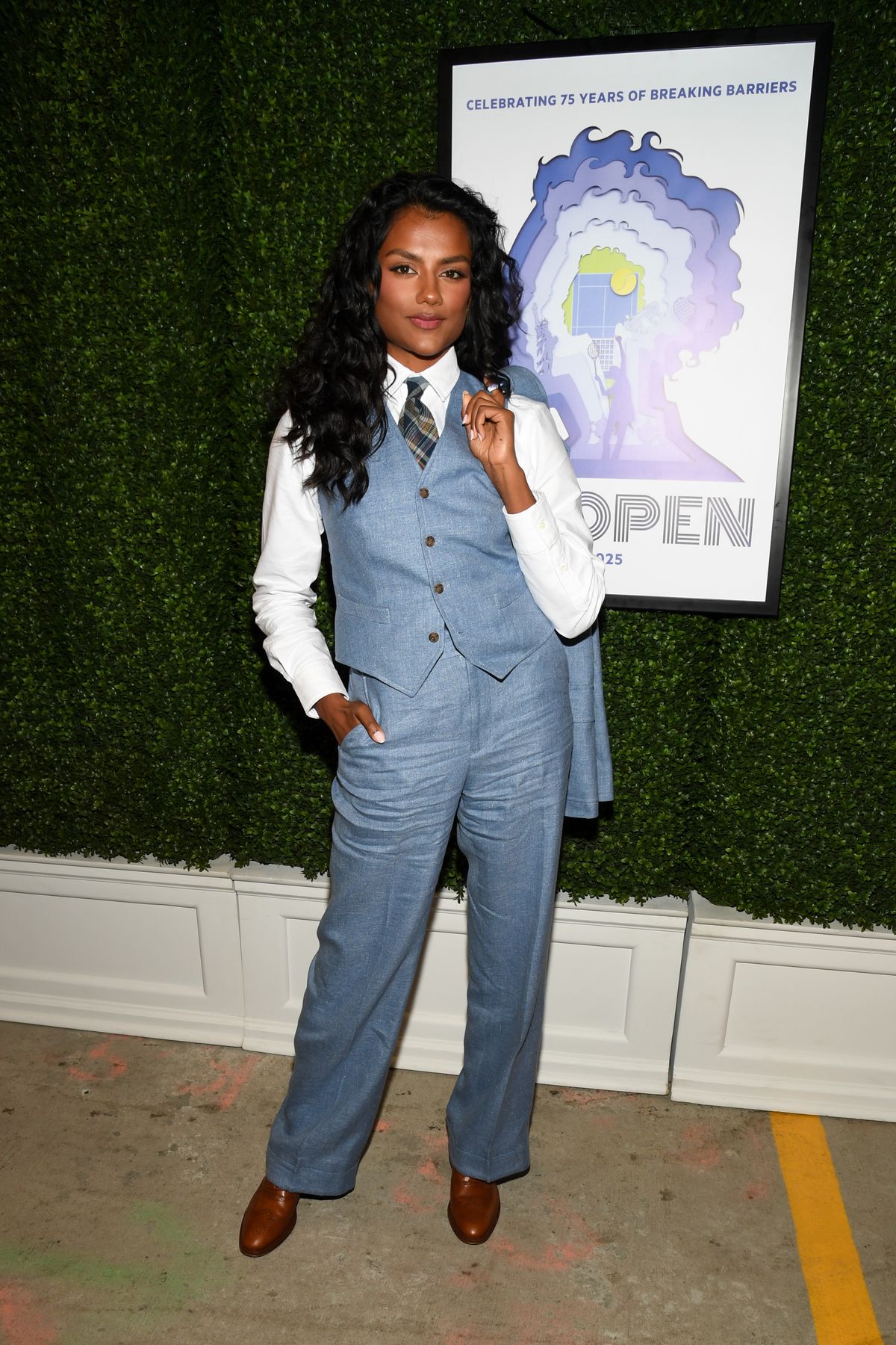 Simone Ashley a 2025-ös U.S. Openen