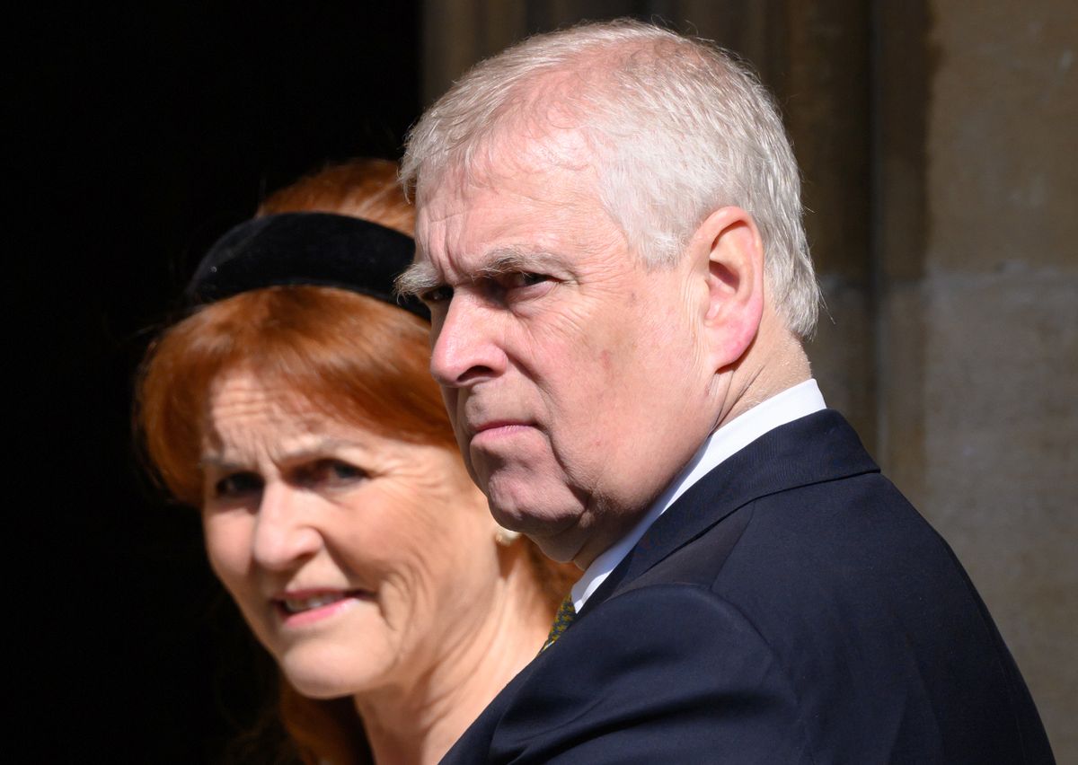 Sarah Ferguson yorki hercegné és András yorki herceg  a húsvétvasárnapi Mattins-istentiszteleten a Szent György-kápolnában