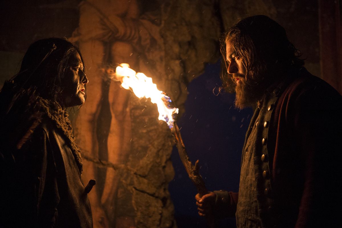 The Revenant
Year : 2015 USA
Director : Alejandro González Iñárritu
Duane Howard , Leonardo DiCaprio
Photo: Kimberley French.
It is forbidden to reproduce the photograph out of context of the promotion of the film. It must be credited to the Film Company and/or the photographer assigned by or authorized by/allowed on the set by the Film Company. Restricted to Editorial Use. Photo12 does not grant publicity rights of the persons represented. (Photo by New Regency Pictures/20th Centur / Archives du 7eme Art / Photo12 via AFP)