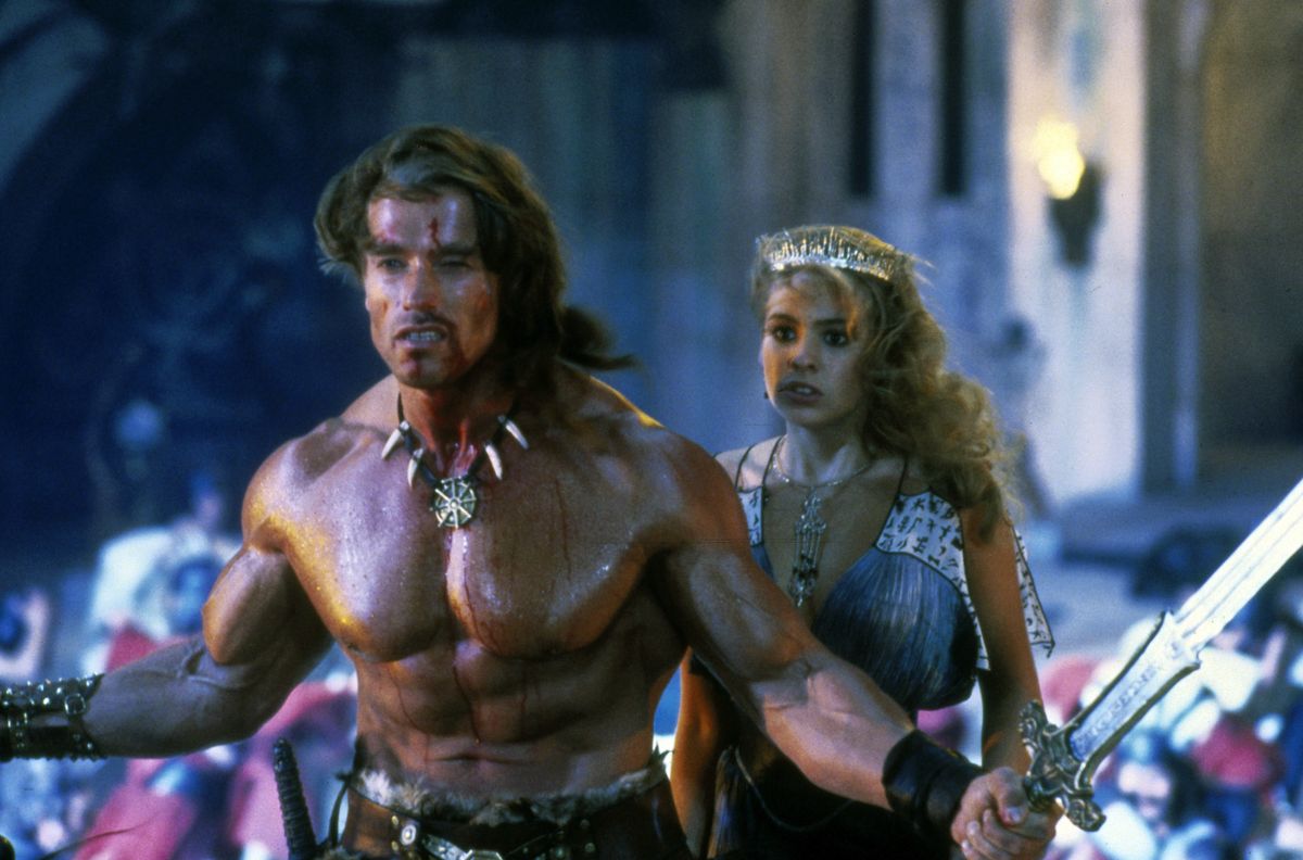 Arnold Schwarzenegger a Conan, a barbár filmben