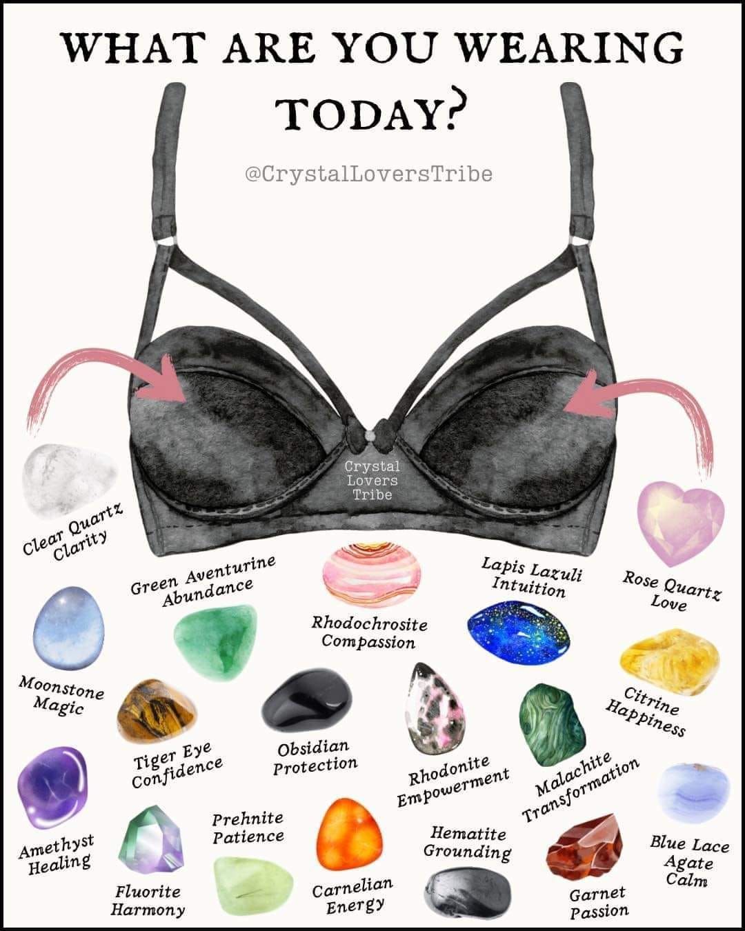 kristályok, rózsakvarc, füstkvarc, karneol, gránát