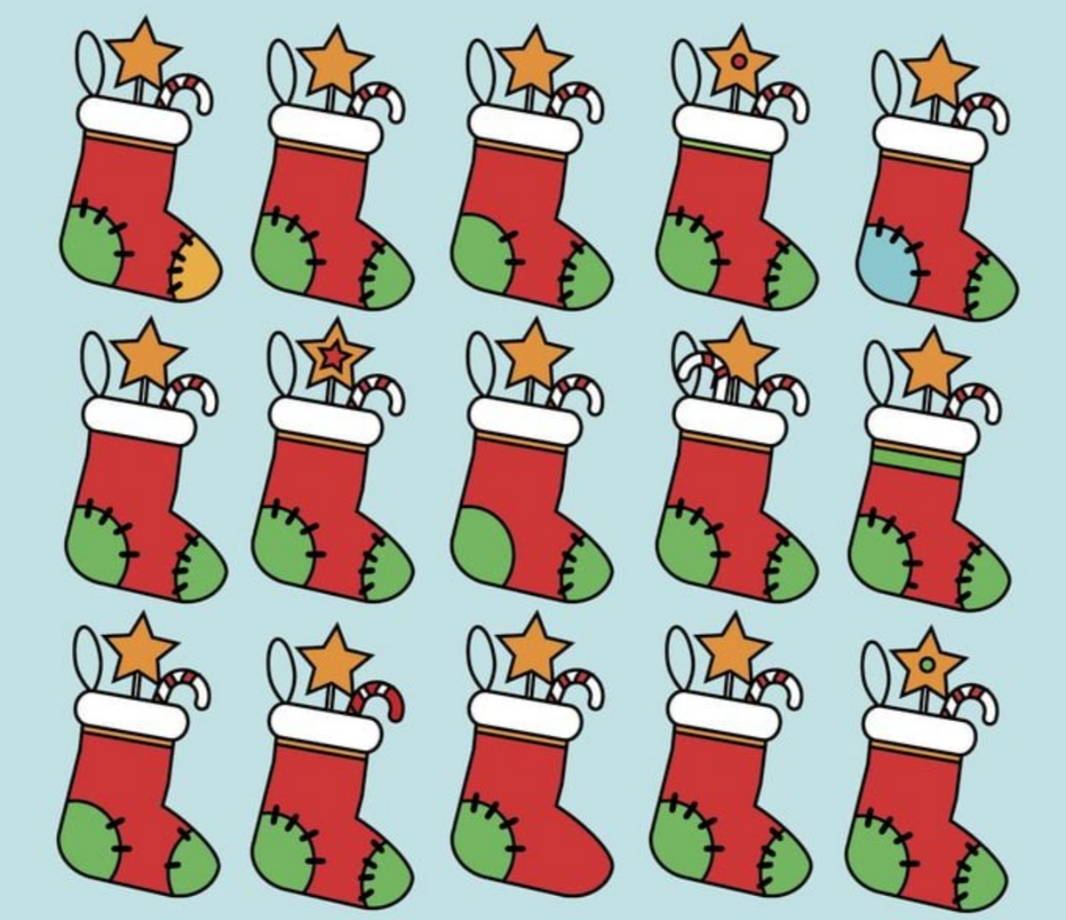 Optikai illúzió: melyik 2 zokni egyforma?