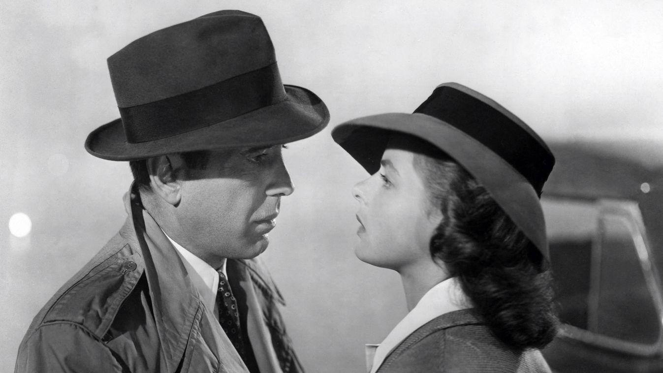 Felismered, hogy melyik filmsztárok vannak a képen? Most még segítünk: Humphrey Bogart és Ingrid Bergman a Casablanca című filmben. 