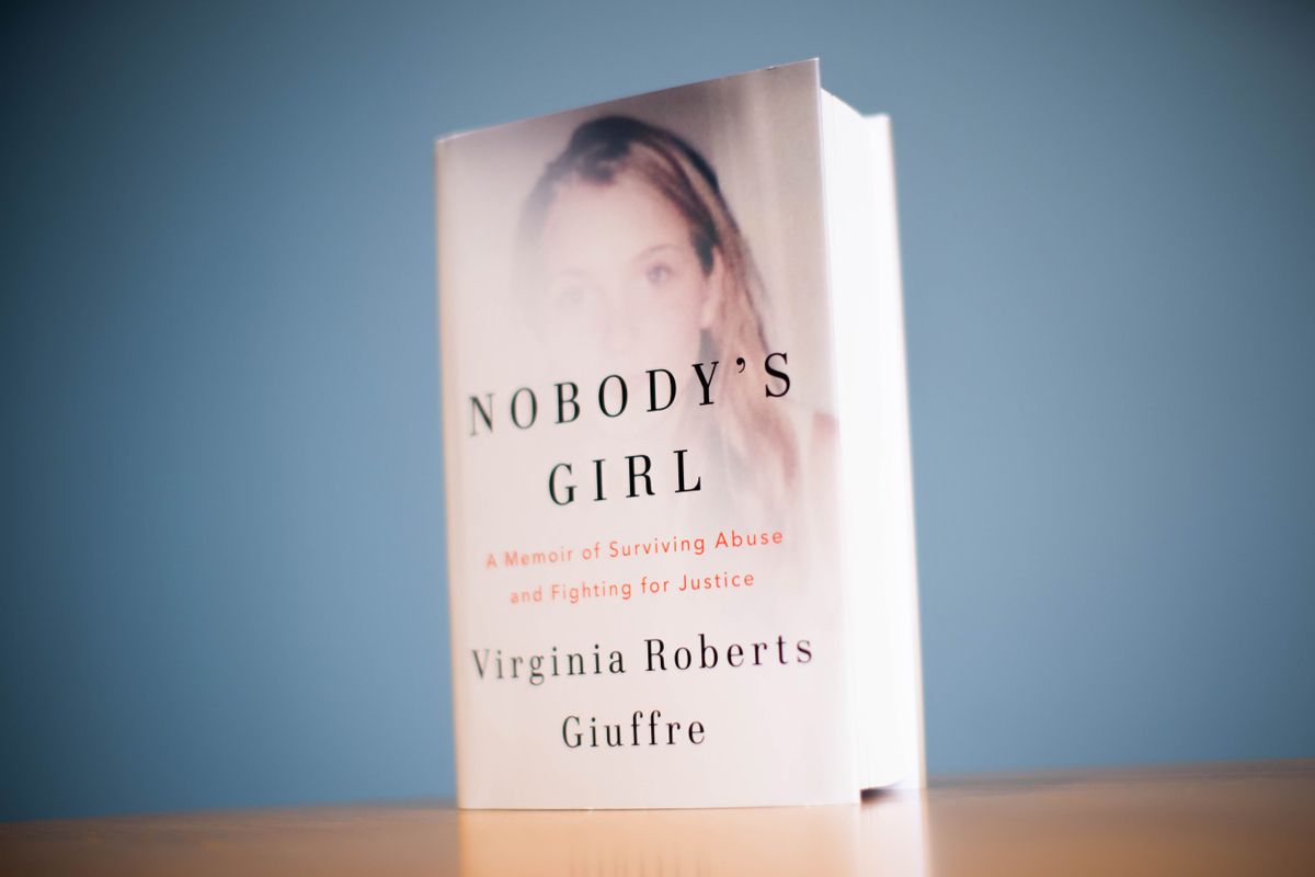 A copy of Nobody's Girl by Virginia Roberts Giuffre, which will be published on Tuesday. Prince Andrew relinquished his dukedom and other honours on Friday, after excerpts from the posthumous autobiography of Ms Giuffre were released. Picture date: Monday October 20, 2025.