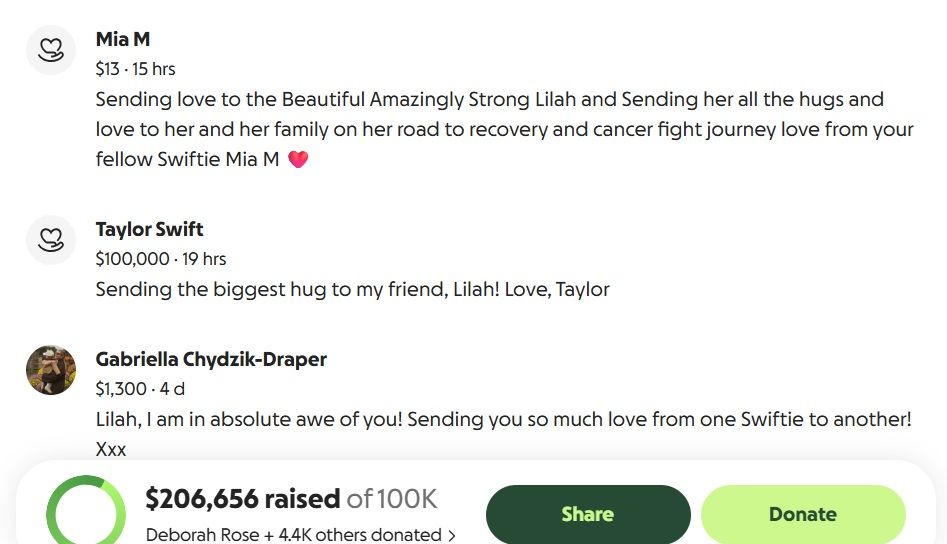 Taylor Swift váratlanul kifizette az egész beavatkozást