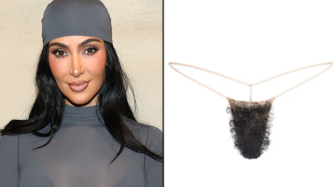 Kim Kardashian fanszőr tangákat kezdett árulni a weboldalán.