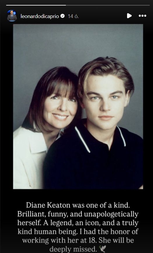 Diane Keaton és Leonardo DiCaprio a Marvin szobája film forgatásán
