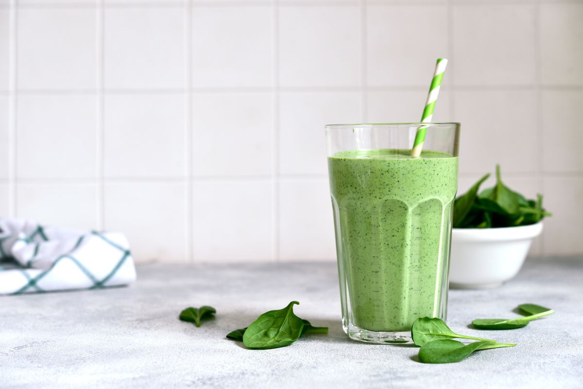 bőrfiatalító spenótos smoothie recept