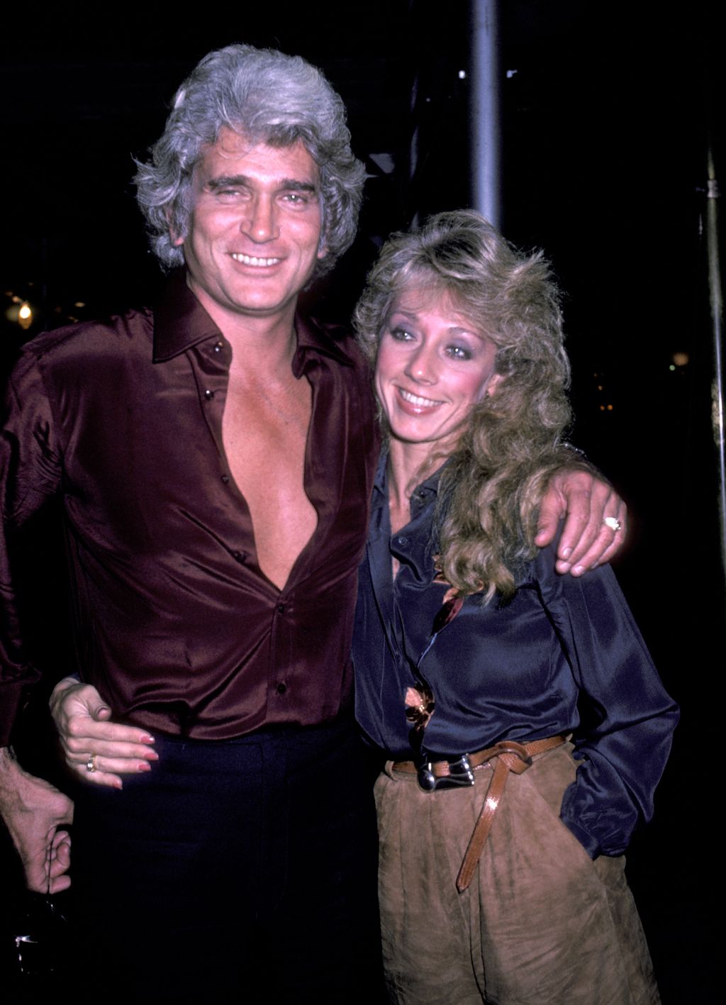 Michael Landon 1982-ben későbbi feleségével, Cindy Clericóval