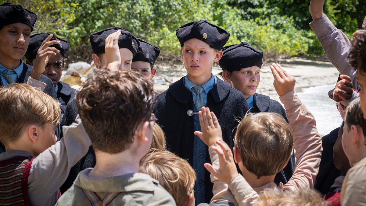 A Legyek ura című sorozat szavazás jelenete.