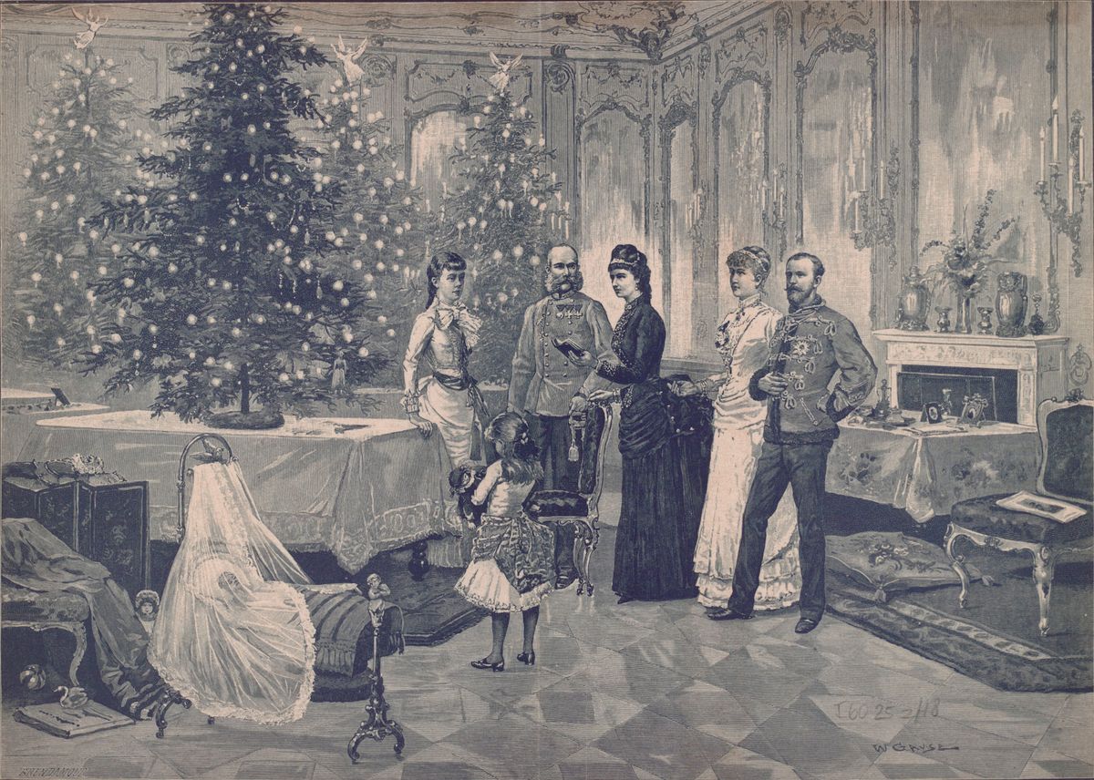 Sisi karácsonykor, amikor kedvenc karácsonyi süteményét ette