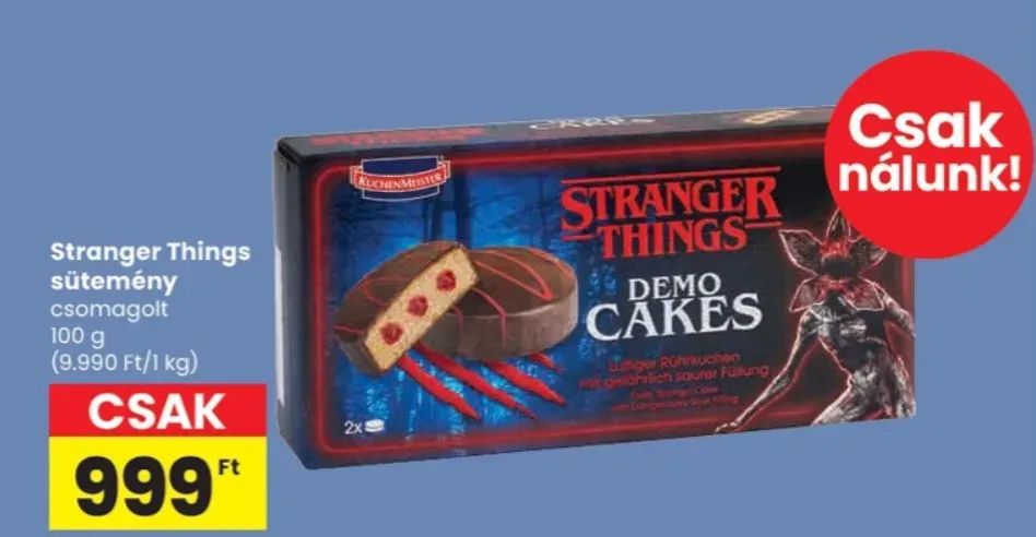 A Stranger Things sütemény már a boltok polcain. Rajongók számára kötelező kipróbálni