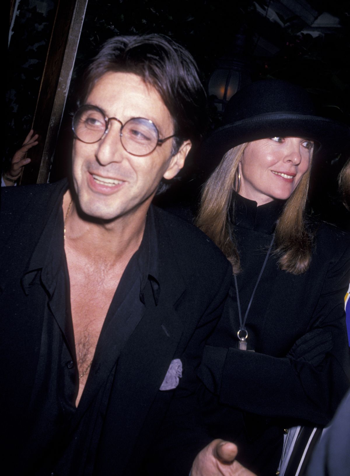 Al Pacino és Diane Keaton A szerelem tengere című film premierjén 1989. szeptember 12-én New Yorkban.