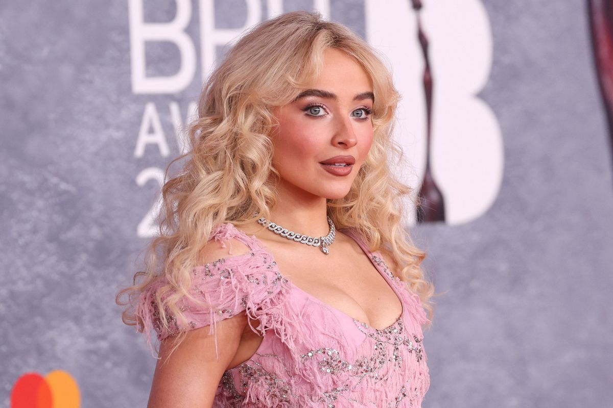 LONDON, ENGLAND - MARCH 01: (EDITORIAL USE ONLY) Sabrina Carpenter attends The BRIT Awards 2025 at Intercontinental Hotel on March 01, 2025 in London, England. (Photo by Lia Toby/Getty Images)