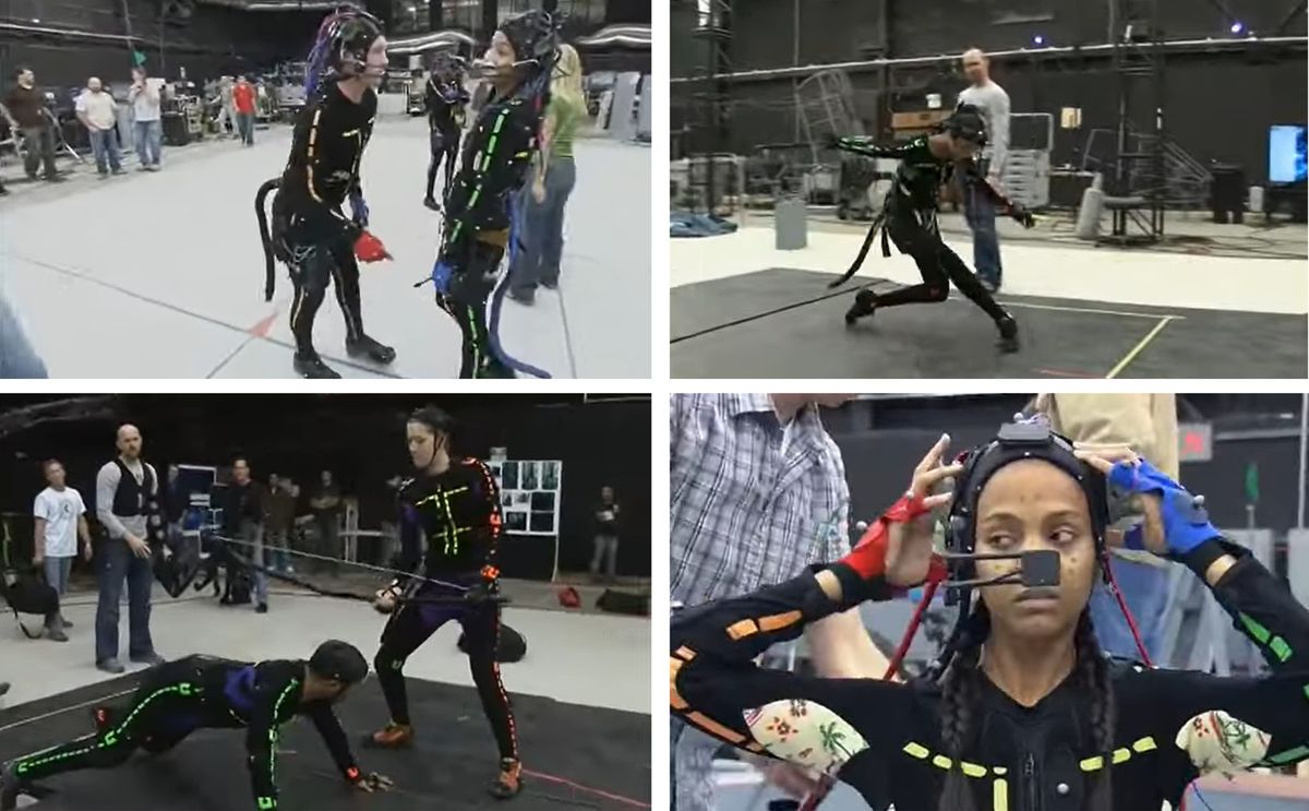 Avatar (2009) szereplői a forgatásokon