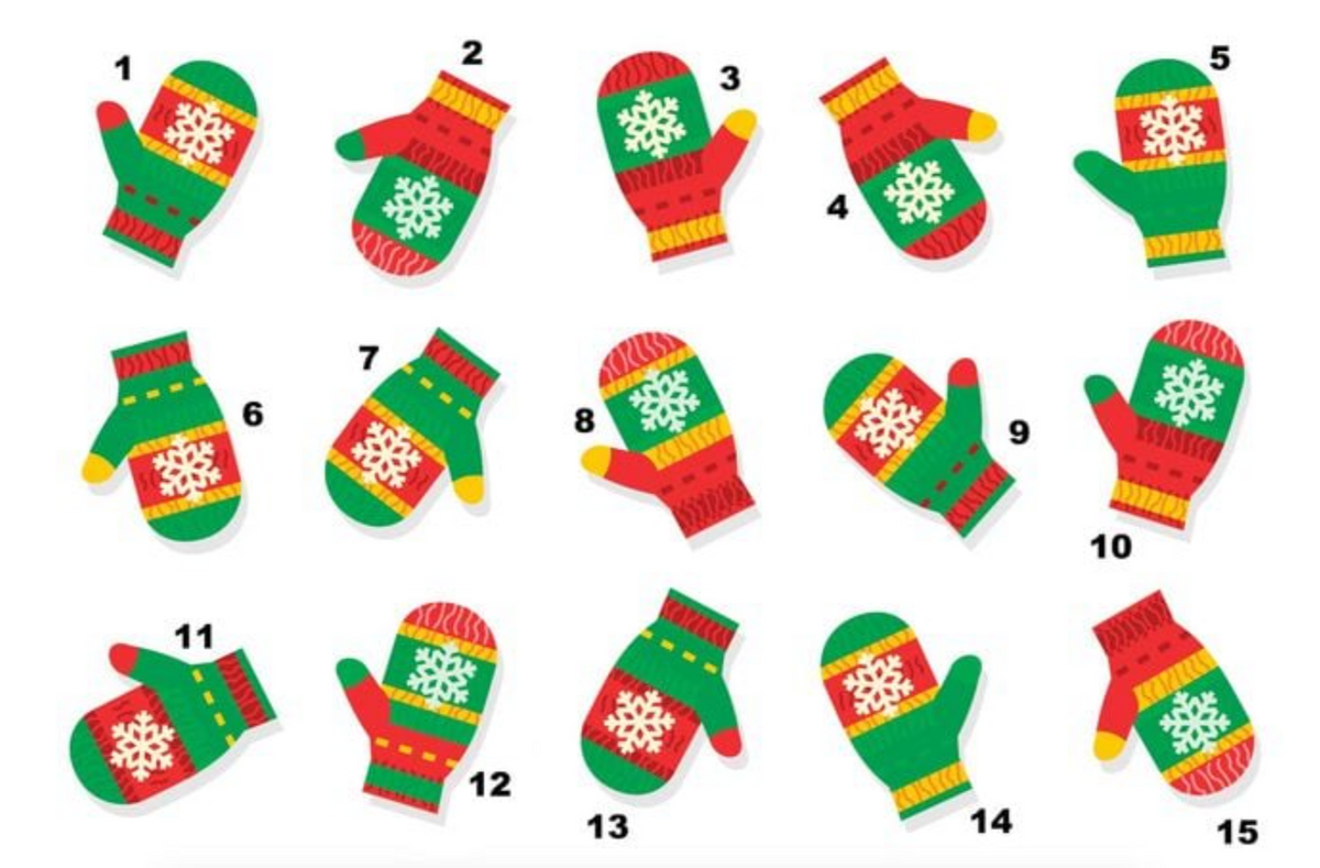 Ünnepi kesztyűkereső agytorna