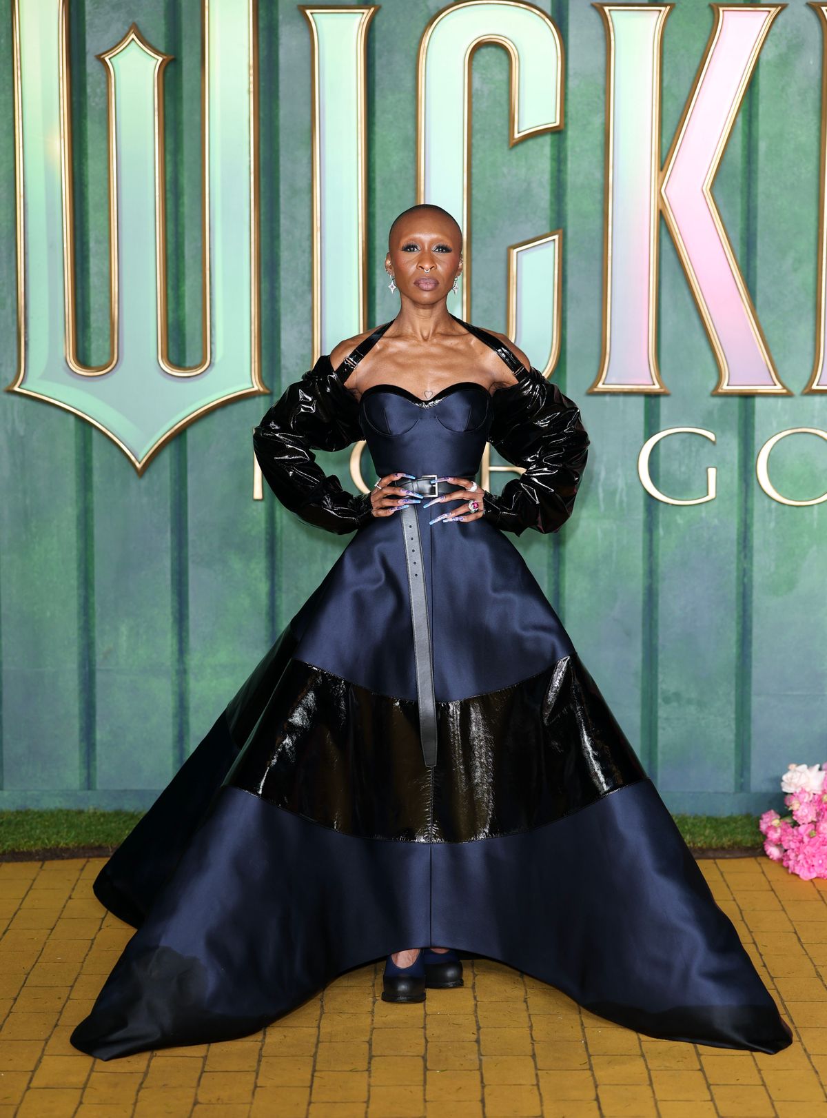 LONDON, ENGLAND - NOVEMBER 10 Cynthia Erivo attends the "Wicked: For Good" European Premiere at Cineworld London Leicester Square on November 10, 2025 in London, England. (Photo by Mike Marsland/WireImage)
